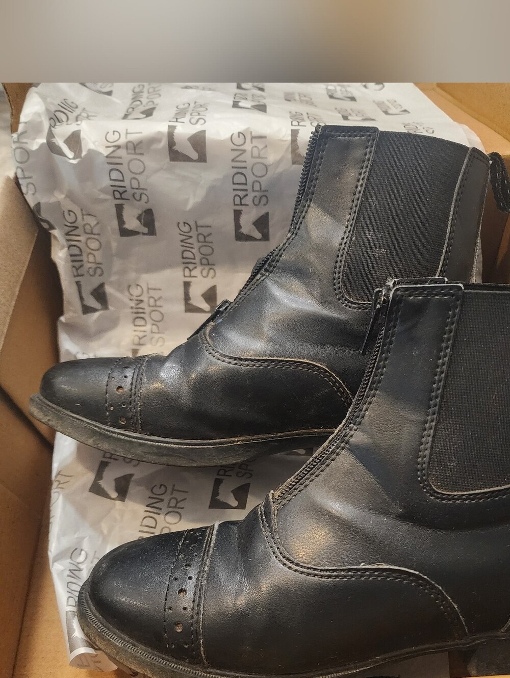 Kids Black Riding Chelsea Boots